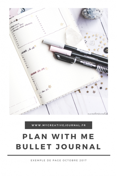 plan with me bullet journal exemple page mensuelle minimaliste