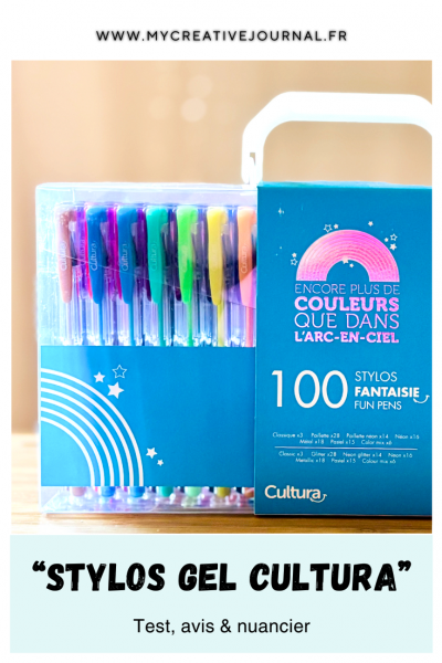 stylos gel cultura avis nuancier